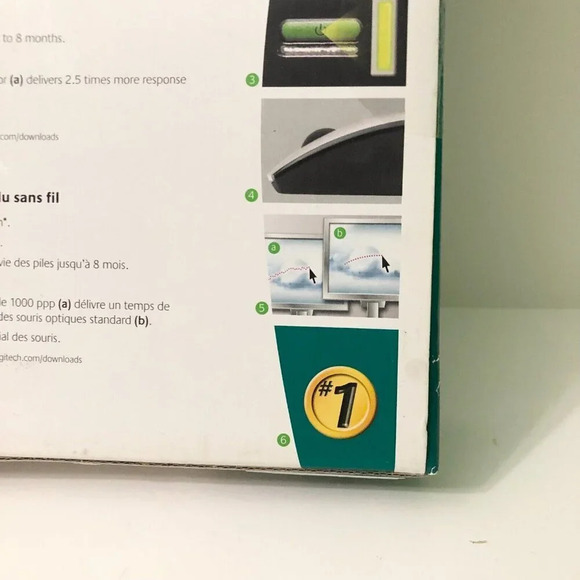 Logitech LX5 Cordless Button  Scroll Optical Mouse - Picture 12 of 16